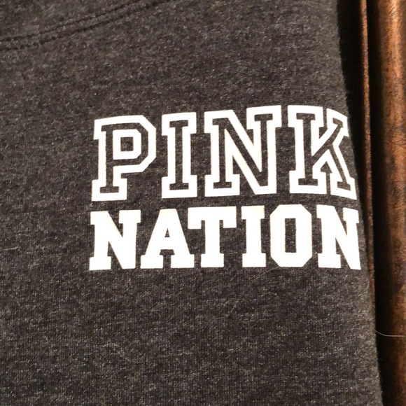 NWT PINK Nation Victoria’s Secret High Waist Ankle Legging. Large. Charcoal Gray - Picture 2 of 8